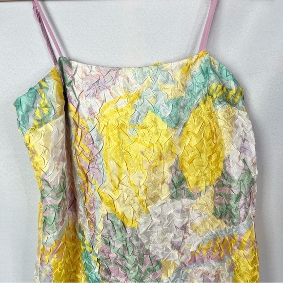 Urban Outfitters UO Pastel Crinkle Textured Mini Dress S - Picture 4 of 6